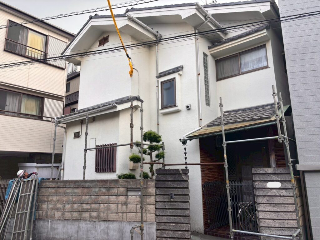 江戸川区外壁塗装錆止め施工施工前